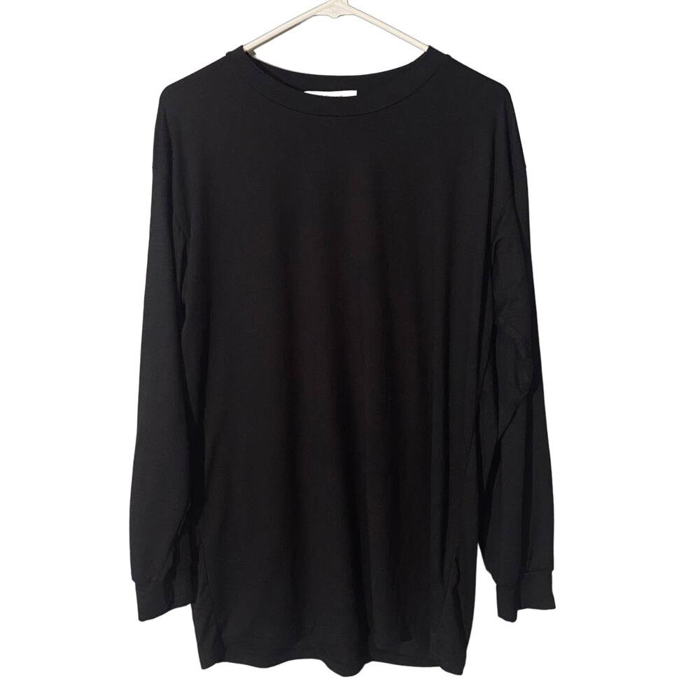 Revamped Black Oversized Long Sleeve Basic Simple… - image 1